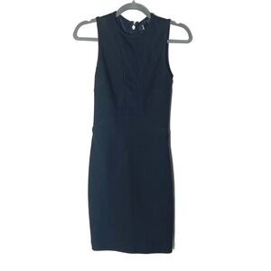 AQ/AQ Black Scorpio Bodycon Mesh Mini Dress Size 4